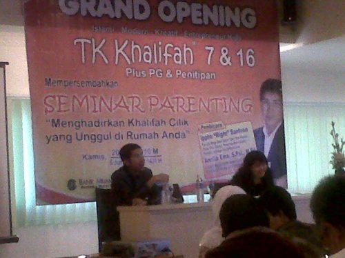Palembang, Seminar Parenting 20 Mei 2010
